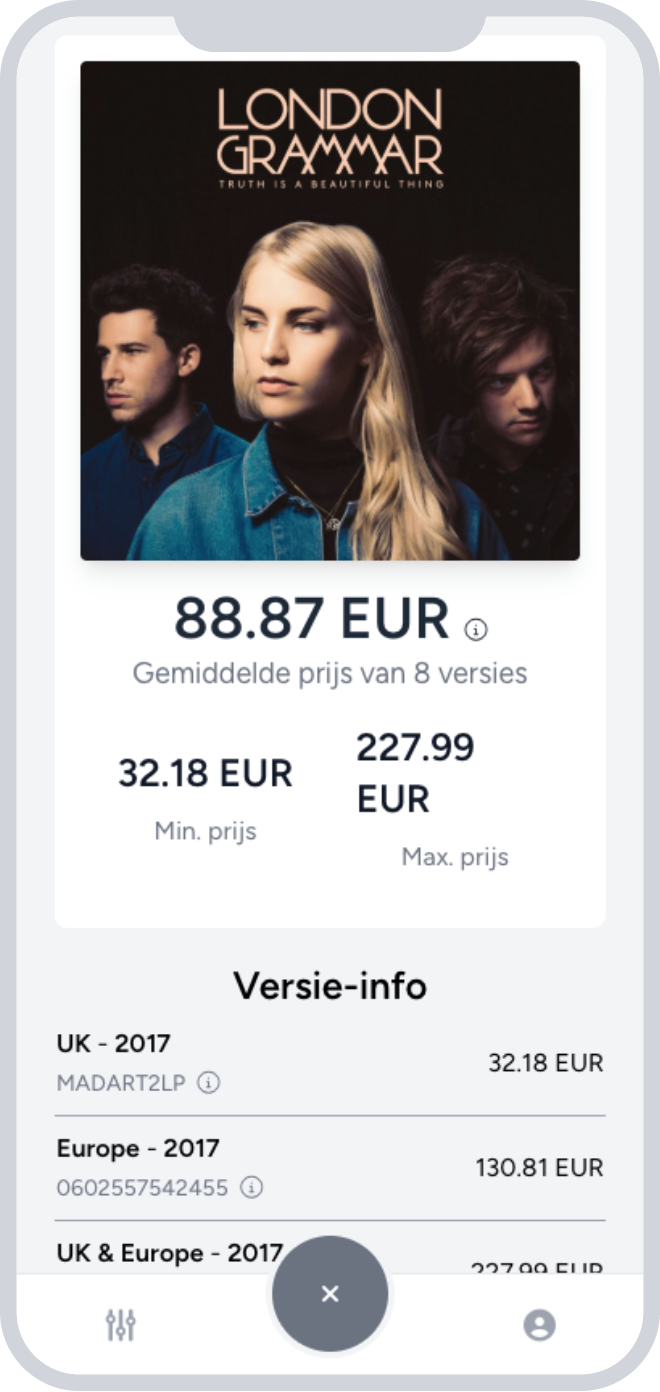 Recordpricer Scan Mockup